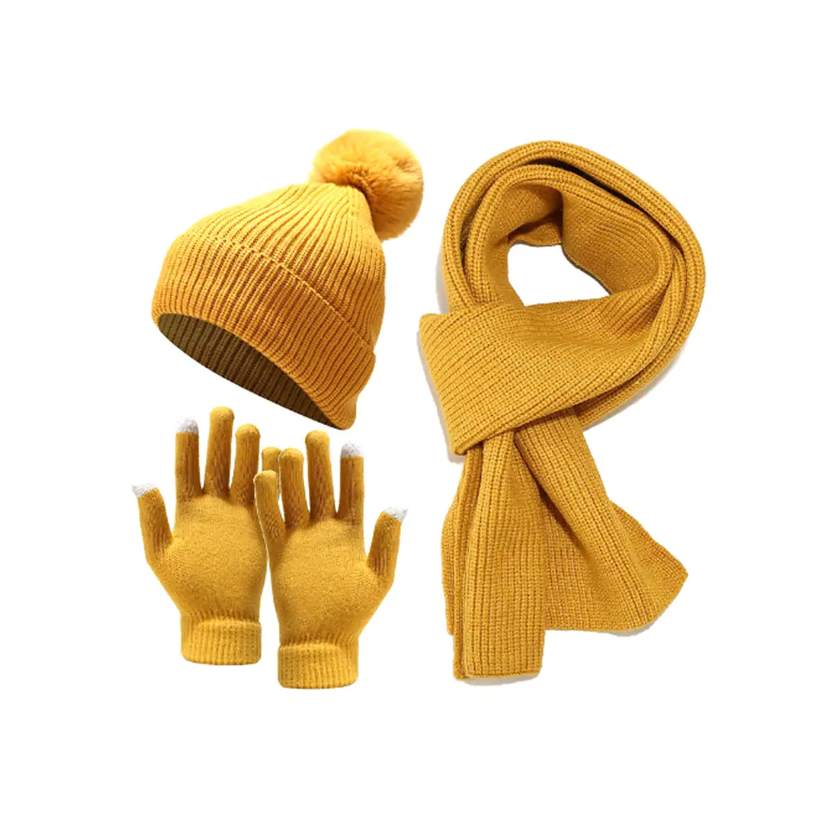 Cozy Winter 3 In 1 Scarf, Beany And Gloves Set