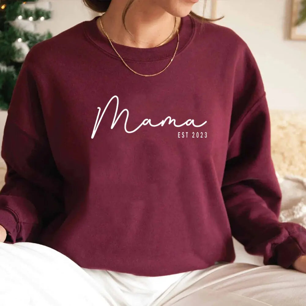 Long Sleeve Mama Est Sweatshirt