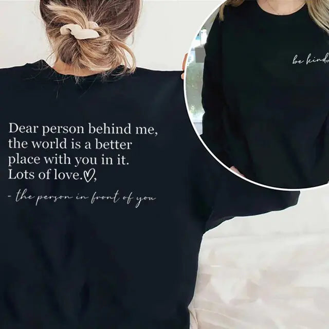 "Be Kind" Graphic Sweatshirt Hoodies