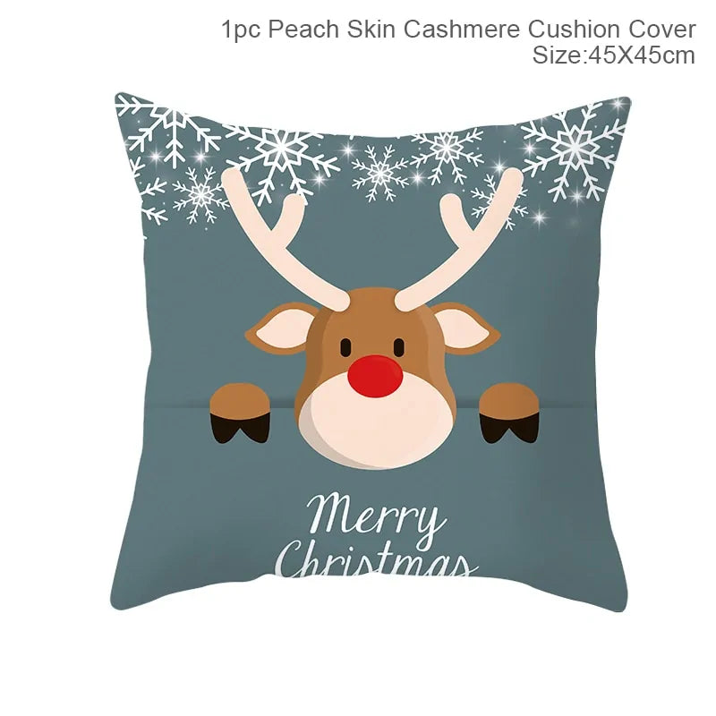 Cartoon Christmas Pillow Cover