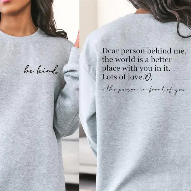 "Be Kind" Graphic Sweatshirt Hoodies