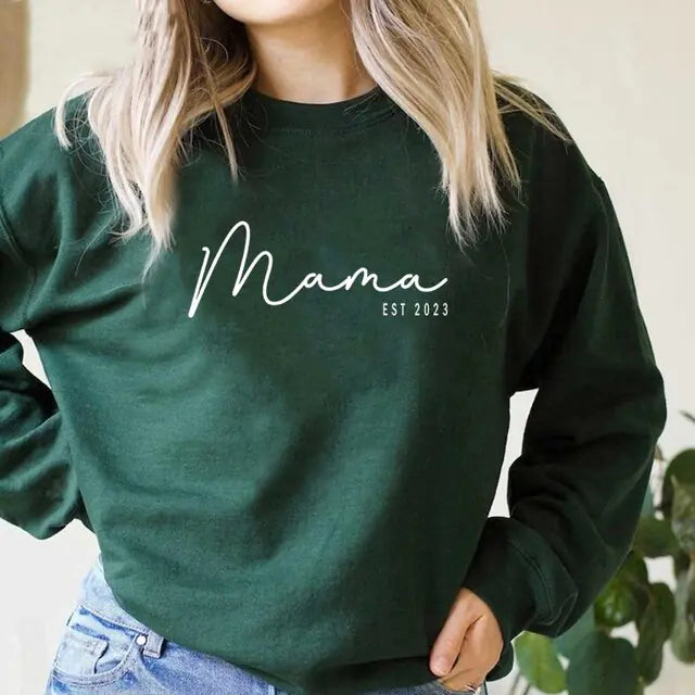 Long Sleeve Mama Est Sweatshirt