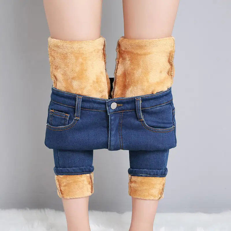 Thermal Jeans Winter Snow Warm Plush