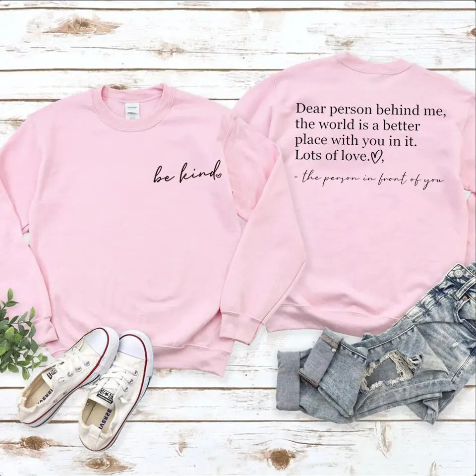 "Be Kind" Graphic Sweatshirt Hoodies