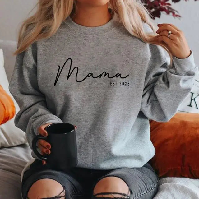 Long Sleeve Mama Est Sweatshirt